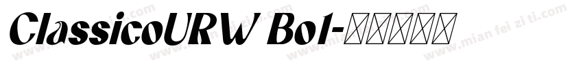 ClassicoURW Bo1字体转换